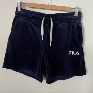 Fila Navy Velvet Shorts Medium